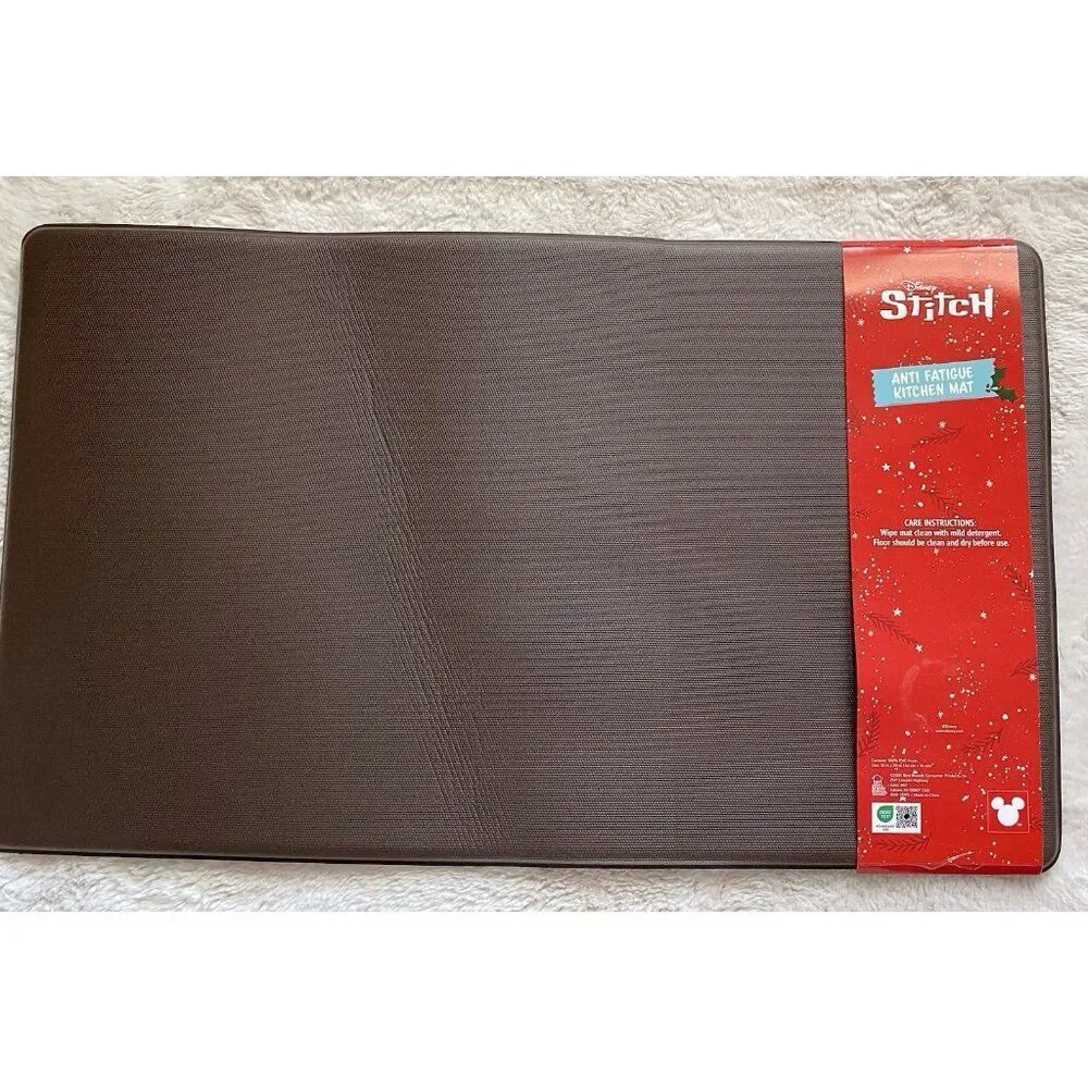 Disney Stitch & Angel Anti Fatigue Kitchen Mat 18 X 30”‎ Christmas Snow Sled NEW